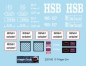 Preview: 905-157 HSB bicycle car, decalset