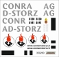 Preview: Za 8130 oder 8141 "Conrad Storz AG" Werbebeschriftung für Kesselwagen der RhB, Decalset und Plottfolie -- SPUR 0
