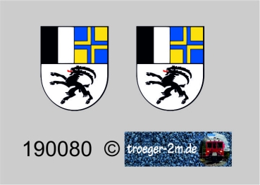 Front coat of arms Graubünden, sticker