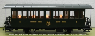 B 2138 - Filisurer = Stübli, Historischer Wagen (Museumsbeschriftung), Decalset