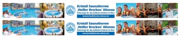 Kristall - Saunatherme Altenau -Werbung für Neubauwagen