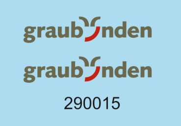 Logo Graubünden 32x6,5mm, Decalset