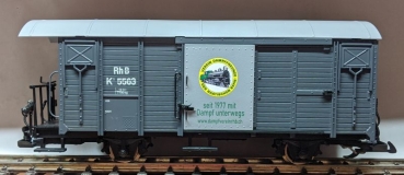 K 5563 (WN 9854) Packwagen vom "Verein Dampffreunde der Rhätischen Bahn", Decalset und Aufkleber