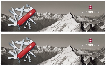 Werbebeschriftung für Container  Victorinox