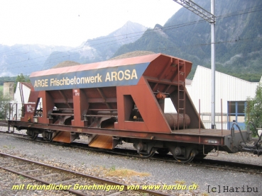 advertising banner "ARGE Frischbeton AROSA"