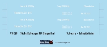 Rollwagen Rf 4 Klingenthal, Decalset