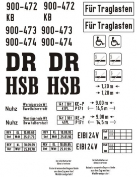 900-472, 473, 474, 7-fenstriger Reko-Wagen Harz