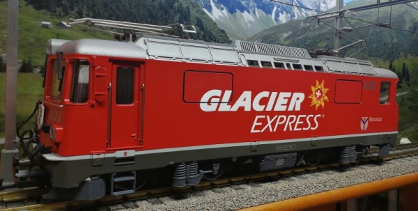 Werbung "Glacier Express", geplottet