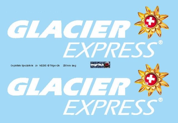 Ge 4/4 II 623 mit Werbung "Glacier Express", Beschriftungsset