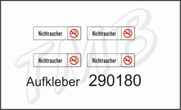 Nichtraucher - Emblem ab 2004, Aufkleber