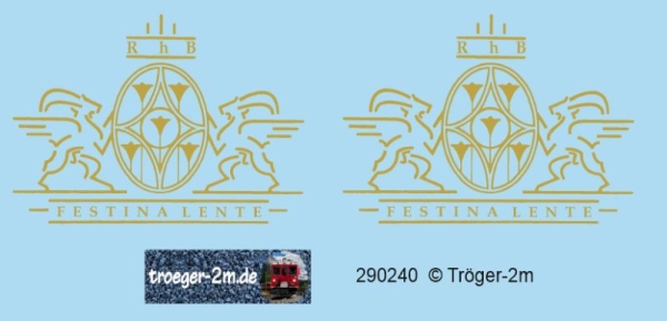FESTINA LENTE - Logo, Decalset
