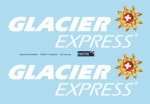 Werbung "Glacier Express", geplottet