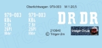 Sächsischer Oberlichtwagen 979-003, Decalset