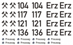 Erzwagen 104, 117, 121, oder 136