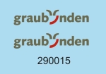 Logo Graubünden 32x6,5mm, Decalset
