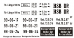 Rollwagen der DR / HSB, Decalset