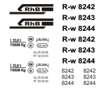 R-w 8242, 8243 oder 8244