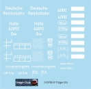 Niederbordwagen Ow Halle, DRB, Decalset