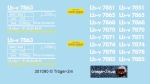 Lb-v 7863 diverse weitere Nummern, Decal