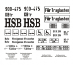 900-475, 7-fenstriger Reko-Wagen Harz, Decalset