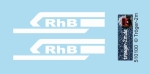 RhB - Logo, Weiß 50 x 12 mm, Decal
